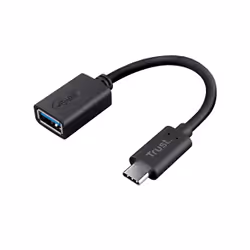 Trust 20967, 0,09 m, USB C, USB A, Noir