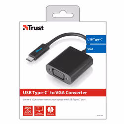 Trust 21012 adaptateur graphique USB Noir