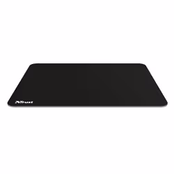 Trust Tapis de Souris Écologique Noir, Noir, Monochromatique, Microfibre, Caoutchouc, Base antidérapante