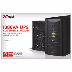 Trust Oxxtron 1000VA alimentation d'énergie non interruptible 1 kVA 2 sortie(s) CA - Vue supplémentaire 6