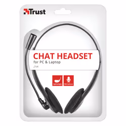Trust ZIVA CHAT HEADSET Noir