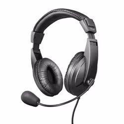 Trust 21661, Avec fil, Appels/Musique, 20 - 20000 Hz, 180 g, Casque, Noir