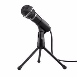 Trust 21671, Microphone de PC, Avec fil, 3,5 mm (1/8"), Noir, 2,5 m, 147 g