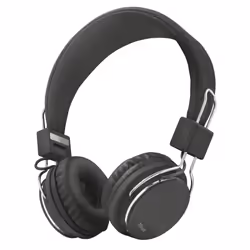Trust Ziva, Avec fil, Appels/Musique, Casque, Noir, Chrome
