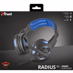 Trust GXT 350 RADIUS 7.1 Noir, Bleu - Vue supplémentaire 5