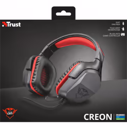 Trust GXT 344 CREON Noir, Rouge