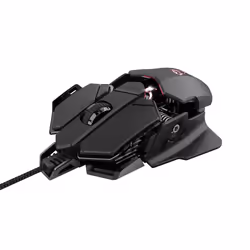 Trust GXT 138 X-RAY, Droitier, Optique, USB Type-A, 4000 DPI, Noir