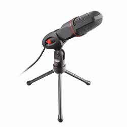 Trust GXT 212, Microphone de PC, 50 - 16000 Hz, Omnidirectionnel, Avec fil, 3,5 mm (1/8"), Noir