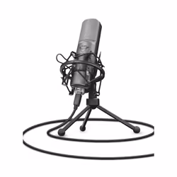 Trust GXT 242, Microphone de table, -45 dB, 20 - 20000 Hz, 2200 Ohm, 48 kHz, Unidirectionnel/cardioïde