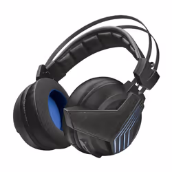 Trust GXT 393 Magna, Avec fil &amp;sans fil, Jouer, 20 - 20000 Hz, 319 g, Casque, Noir, Bleu