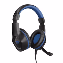 Trust GXT 404B Rana, Avec fil, Jouer, 20 - 20000 Hz, 217 g, Casque, Noir, Bleu