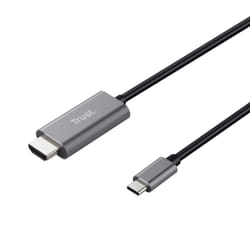 Trust Calyx adaptateur graphique USB Noir, Métallique