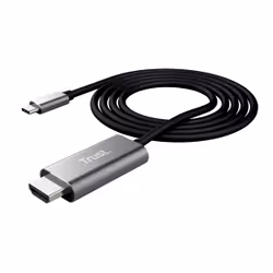 Trust Calyx adaptateur graphique USB Noir, Métallique
