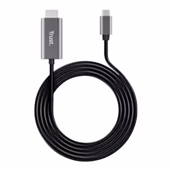 Trust Calyx adaptateur graphique USB Noir, Métallique
