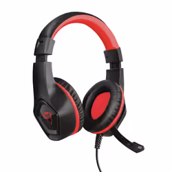Trust GXT 404R Rana, Avec fil, Jouer, 20 - 20000 Hz, 225 g, Casque, Noir, Rouge