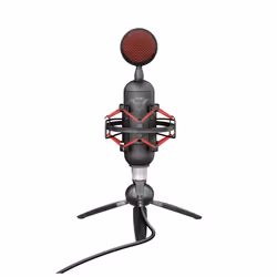 Trust GXT 244 Buzz Noir, Rouge Microphone de PC