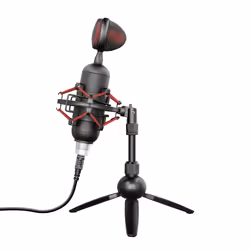 Trust GXT 244 Buzz Noir, Rouge Microphone de PC