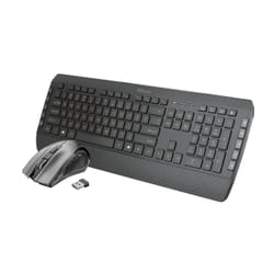 Trust Tecla-2 clavier Souris incluse RF sans fil QWERTY Espagnole Noir