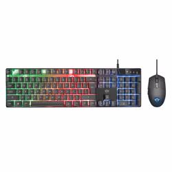 Trust GXT 838 clavier Souris incluse USB QWERTY Italien Noir