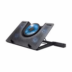 Trust GXT 1125 Quno, Supports de Laptop, Noir, Aluminium, 43,2 cm (17"), 5 pièce(s), 5 cm