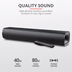 Trust 23642 haut-parleur soundbar Noir 2.0 canaux 40 W