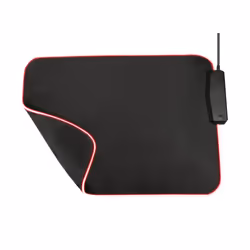 Trust GXT 765 Glide-Flex RGB Tapis de souris de jeu Noir, Rouge
