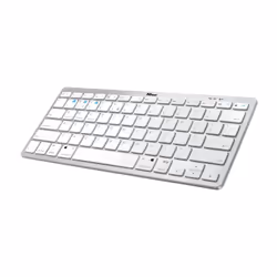 Trust Nado, Taille réelle (100 %), Bluetooth, Clavier à membrane, Blanc