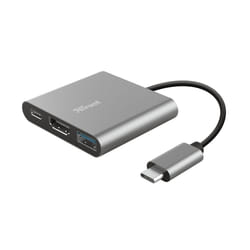 Trust Dalyx USB 3.2 Gen 1 (3.1 Gen 1) Type-C Aluminium, Noir