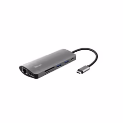 Trust Dalyx, USB Type-C, HDMI, RJ-45, USB 3.2 Gen 1 (3.1 Gen 1), Aluminium, Chine, 115 mm, 50 mm