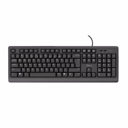 Trust Primo, Taille réelle (100 %), USB, Clavier à membrane, QWERTY, Noir