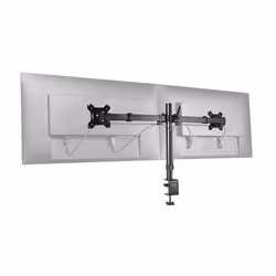 Trust GXT 1120 Mara Dual Monitor Arm 32" Noir Bureau