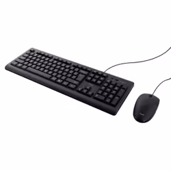 Trust Primo clavier Souris incluse Universel USB QWERTY Anglais américain Noir