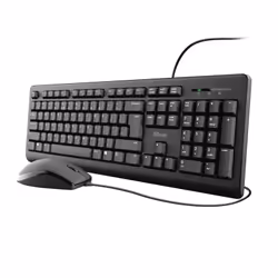 Trust Primo clavier Souris incluse USB QWERTY Espagnole Noir