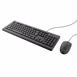 Trust TKM-250 clavier Souris incluse USB Espagnole Noir