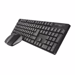 Trust Qoby clavier Souris incluse Bureau RF sans fil QWERTY Espagnole Noir