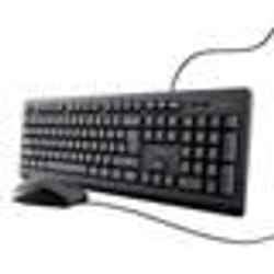 Clavier et Souris - Trust - Taro Pack - AZERTY Français - Résistant aux Éclaboussures - Silencieux