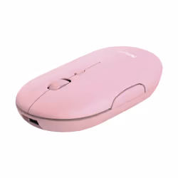 Trust Puck, Ambidextre, Optique, RF sans fil + Bluetooth, 1600 DPI, Rose
