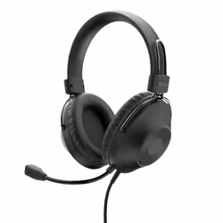Trust Ozo, Avec fil, Appels/Musique, 20 - 20000 Hz, 235 g, Casque, Noir