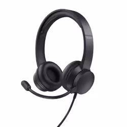 Trust Rydo, Avec fil, Appels/Musique, 20 - 20000 Hz, 155 g, Casque, Noir