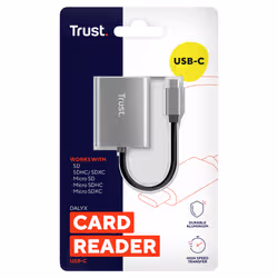 Trust 24136 lecteur de carte mémoire USB 3.2 Gen 1 (3.1 Gen 1) Type-C Aluminium - Vue supplémentaire 5