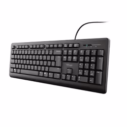 Trust Primo, Taille réelle (100 %), USB, Clavier à membrane, Noir