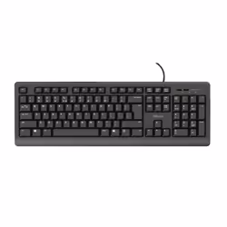 Trust Primo, Taille réelle (100 %), USB, Clavier à membrane, AZERTY, Noir
