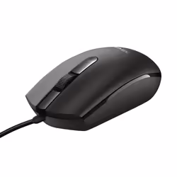 Trust Basi, Ambidextre, Optique, USB Type-A, 1200 DPI, Noir