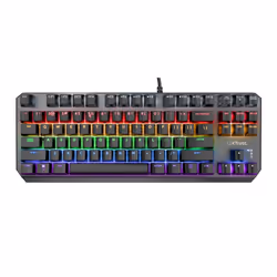 Trust GXT 834 Callaz TKL clavier USB AZERTY Français Noir