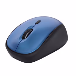 Trust Yvi+ Souris sans fil silencieuse, Droitier, Optique, RF sans fil, 1600 DPI, Noir, Bleu