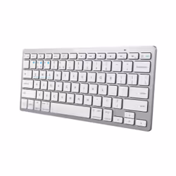 Trust 24651, 75%, Bluetooth, Commutateur de touche « ciseaux », QWERTY, Argent