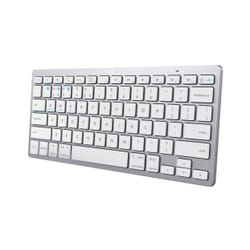 Trust 24653 clavier Bluetooth QWERTZ Allemand Argent, Blanc