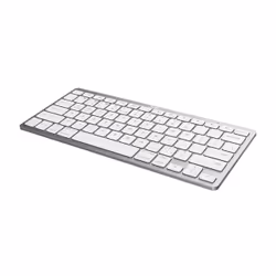 Trust 24653 clavier Bluetooth QWERTZ Allemand Argent, Blanc
