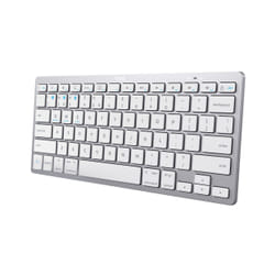 Trust 24654 clavier Bureau Bluetooth QWERTY Espagnole Argent, Blanc