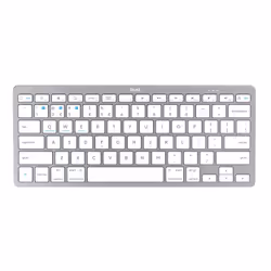 Trust 24654 clavier Bureau Bluetooth QWERTY Espagnole Argent, Blanc - Vue supplémentaire 3